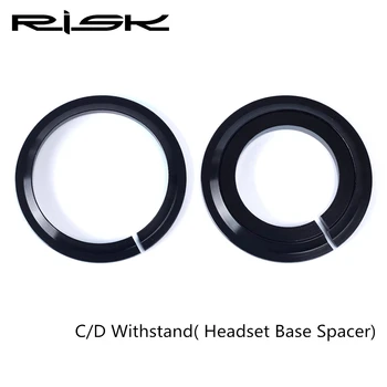 RISK 2 in 1 Kulaklık Dayanıklı 29.9 / 39.7 mm MTB Bisiklet Taç Yarış Kulaklık Tabanı Spacer C D Bisiklet Düz ve Konik Çatal