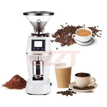 ITOP Elektrikli Kahve Değirmeni 60mm Paslanmaz Çelik/Titanyum Konik kahve Değirmeni Espresso El Demlenmiş Kahve Americano