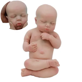 Damarlar görünür 18 inç Çocuk Vücut Saf silikon yeniden doğmuş bebek kiti 3D cilt boyama DIY Boyalı Bebe Bebek Kitleri