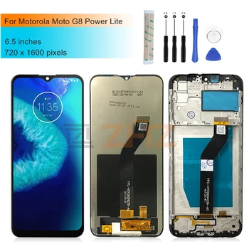 Motorola Moto G8 Güç Lite lcd ekran dokunmatik ekran Digitizer Meclisi XT2055-2 Ekran Yedek Parça Tamir Ücretsiz Araçlar