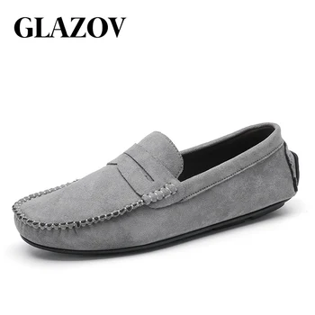 GLAZOV erkek mokasen ayakkabıları rahat ayakkabılar Tekne Ayakkabı Erkekler Sneakers Yeni Moda sürüş ayakkabısı Yürüyüş günlük mokasen ayakkabı Erkek Sneakers Ayakkabı