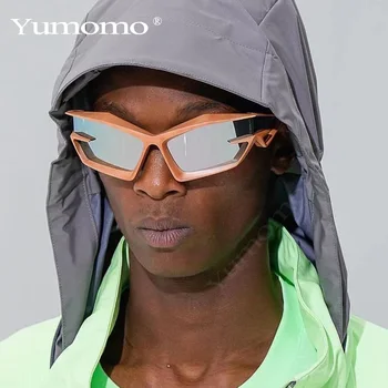 Benzersiz Punk Y2K Güneş Gözlüğü Yeni Kadın Erkek Moda Marka Düzensiz Pilot Sürüş güneş gözlüğü Kadın Kare Hip Hop Shades Gözlük