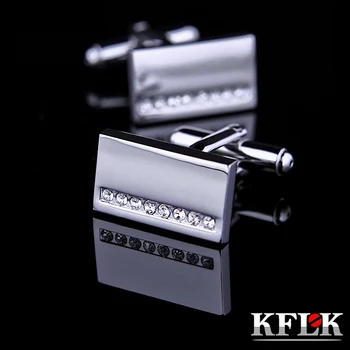 KFLK Takı Fransız gömlek kol düğmeleri mens Marka Kristal kol düğmeleri Toptan Moda Düğmesi Yüksek Kaliteli misafirler için