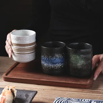 1 adet / 3 adet Çin Seramik Kahve Fincanı Porselen Kişisel Tek çay fincanları Çömlek Drinkware şarap sürahisi Toptan Su Drinkware