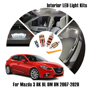 LED Ampul Kiti Mazda 3 BK BL BM BN Hatchback Sedan Spor 2007 2008 2010 2015 2016 2018 2020 Araba Aksesuarları iç aydınlatma
