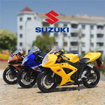 Maisto 1: 12 Suzuki GSX-R600 Alaşım Yarış Motosiklet Modeli Simülasyon Diecast Metal Sokak Spor Motosiklet Modeli Çocuk Hediyeler