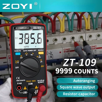 ZOYI Dijital Multimetre ZT111 / 109 Transistör Test Cihazı Kapasitör True-RMS Test Cihazı Otomotiv Elektrik Kapasite Ölçer Sıcaklık Diyot