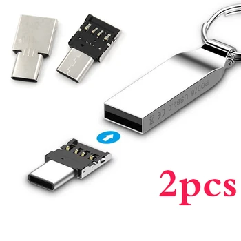 2 adet USB 3.1 Tip-C Erkek USB Dişi OTG Adaptörleri Dönüştürücü tablet telefon