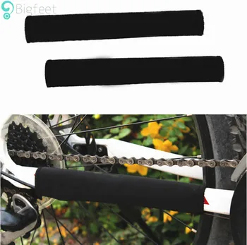 Marka Dayanıklı Bisiklet Zinciri Kalmak Chainstay Bisiklet Bisiklet Koruma çerçeve Siyah Koruyucu SM3004