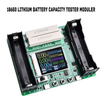 18650 Lityum Pil Kapasitesi Test Cihazı LCD pil kapasitesi test modülü şarj fonksiyonu ile Tip-C bağlantı noktası test cihazı