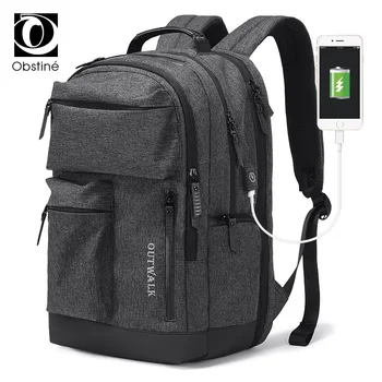Seyahat sırt çantası Erkek USB laptop şarj cihazı 15.6 İnç Sırt Çantaları Erkekler için Sırt Çantası Büyük Su Geçirmez Sırt Çantası Sırt Çantası Çanta Adam