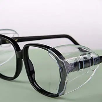2 Adet yardımcısı gözlük koruyucuları plastik gözlük yan koruyucular ışık yardımcısı gözlük yan koruma taşınabilir