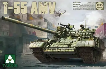 Takom 1/35 2042 Rus Orta Tankı T-55AMV model seti