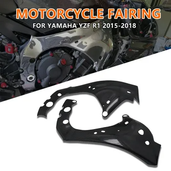 Motosiklet Yamaha YZF R1 YZFR1 2015 2016 2017 2018 ABS Plastik Karbon Fiber Çerçeve Koruyucu Kapak Yan Panel Fairing