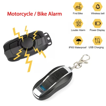 Su geçirmez Uzaktan Kumanda Elektrikli otomobil araç Bisiklet Motosiklet Güvenlik Anti Kayıp Hatırlatmak titreşim uyarı alarmı sensör dedektörü
