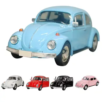 Yeni Güzel bebek oyuncakları Vintage Beetle Diecast Geri Çekin Araba Modeli Oyuncak Çocuklar için doğum günü hediyesi Dekor Sevimli Figürler