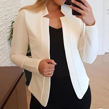 2022 Yeni Moda Marka Blazer Kadın Takım Elbise İlkbahar Yaz Katı Uzun Kollu İnce Ceket Ceket Kadın Eğlence Pembe Blazer S-5XL