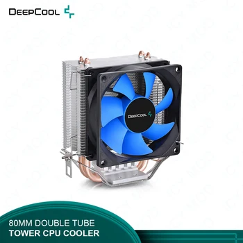DeepCool Kulesi Bilgisayar Fan Çift LGA1200/1151/1150/1155/AM4 için Bakır Boru 80mm BUZ KENAR MİNİ FS V2 ile Hava Soğutucu CPU.0