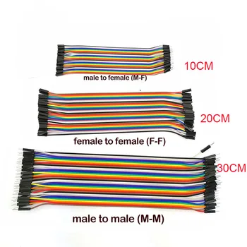 10/20/30cm Erkek Kadın Kadın 40Pin Jumper Tel Bağlantı Hattı Breadboard bağlantı kablosu DIY Kiti için