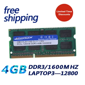 KEMBONA Dizüstü Bilgisayar 1600Mzh ddr3 4 GB DDR3L 1.35 V PC3 - 12800L 1.35 V ram bellek Memoria
