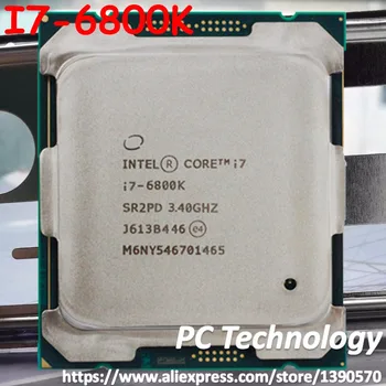 Orijinal Intel CORE İ7-6800K İ7 6800 K 3.40 GHZ 15 M 14nm 6 ÇEKİRDEKLİ LGA2011-3 140 W İşlemci ücretsiz kargo