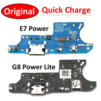 Orijinal Yeni USB şarj portu Flex Kablo Bağlantı Parçaları Moto E7 Güç G8 Güç Lite Mikrofon Modülü