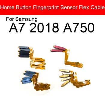 Ana Düğme Flex Kablo Samsung Galaxy A7 2018 A750 Menü Tuşu Parmak İzi Tanıma Sensörü Flex Kablo Yedek Parçaları