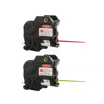 Taktik silah ışık kırmızı yeşil nokta lazer Sight LED Combo el feneri Mini kompakt 3 modu tabanca ışık 20-21mm Picatinny ray