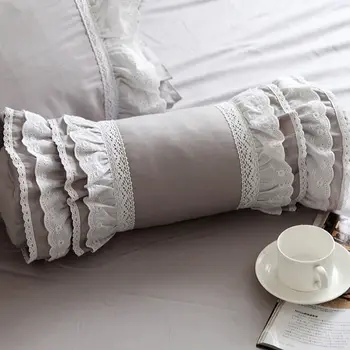 İşlemeli yastık lüks dekoratif yatak yastık Avrupa şeker yastık prenses fırfır dantel bel yastık kanepe el dayanakları
