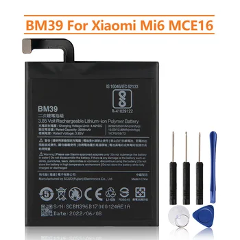 Yedek Pil BM39 Xiao mi mi 6 mi 6 MCE16 şarj edilebilir Telefon Pil 3350mAh
