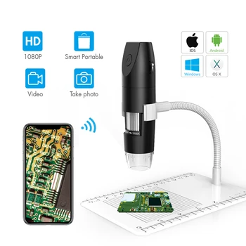 2MP 1080P 50-1000X WIFI Dijital Mikroskop El Endoskop Onarım Saç Cilt Smartphone PCB Aracı Büyüteç