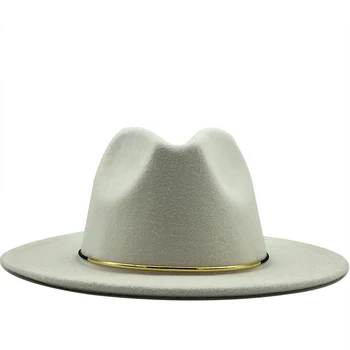  Yeni Smiple Kadınlar Outback Fedora Şapka Kış Sonbahar ElegantLady Disket Cloche Geniş Ağız Caz Kapaklar Boyutu 56-60CM