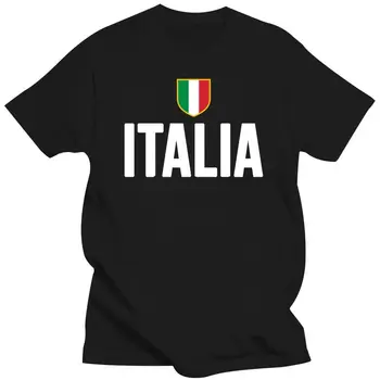 Erkekler t gömlek Italia Kalkan Logosu T-shirt İtalya Yama İtalyan Bayrağı Rozeti-RT Kadın tişörtleri