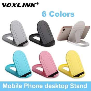 VOXLINK YENİ Cep telefon standı Masa halkalı telefon kılıfı Ayarlanabilir Açı Oval Braketi 6 Renk Desteği iPhone İpad Samsung Xiaomi