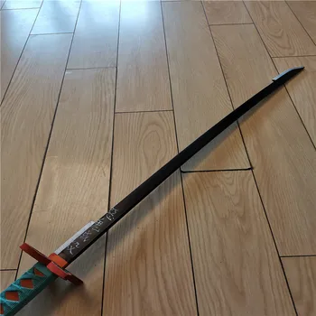 Cosplay iblis avcısı Kochou Shinobu Büyük Katana Kılıç Kimetsu hiçbir Yaiba Agatsuma Zenitsu 104cm Süper PU Silah Prop