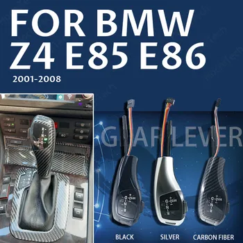 Vites Kolu PU Deri F30 Tarzı BMW Z4 E85 E86 2001 2002 2003 2004 2005 2006 2007 2008 Aksesuarları LED vites Topuzu