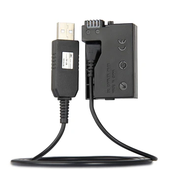 5V USB sürücü Kablosu Güç ACK-E8 + DR-E8(LP-E8 LP E8 Kukla Pil DC Kavrama) canon EOS 550D 600D 650D 700D T2i T3i T4i X4 X5 X6i