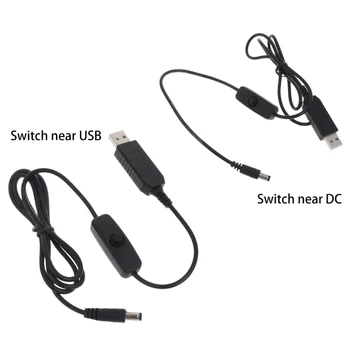 USB DC 5V Boost 12V Step up Kablo Modülü gerilim dönüştürücü 2. 1x5. 5mm Erkek Konnektör Kamera, yönlendiriciler, Masa lambası