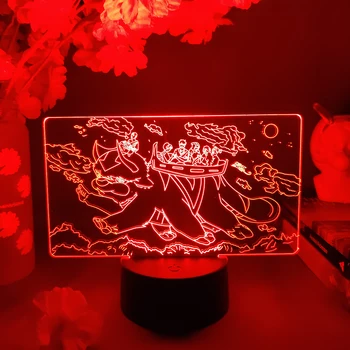 son hava bükücü appa led anime lamba Aang Heykelcik Gece Lambası Masa Çocuk Yatak Odası masa lambası appa uçan bison Hediye