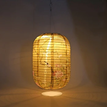 25 cm Su Geçirmez Güneş Fenerler led ışık Naylon Kumaş Çin Japon Asılı Lamba Açık Bahçe Düğün Tatil Dekorasyon