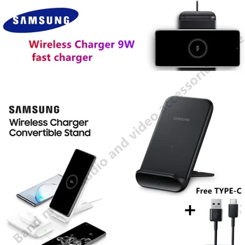 Orijinal Samsung Kablosuz Şarj Cihazı 9W Hızlı şarj EP-N3300 kablosuz şarj İçin Galaxy S22 / S22 Ultra / Tomurcukları canlı IOS Android İçin