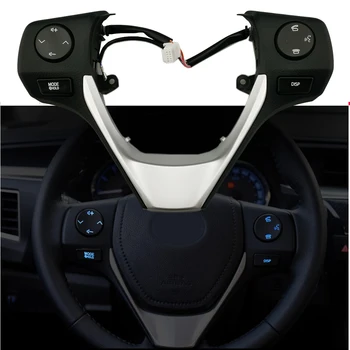 Araba Styling 84250-02560 Düğmeler Bluetooth Telefon direksiyon Ses Kontrol Düğmesi TOYOTA Corolla Yalis İçin RAV4 2014 2015